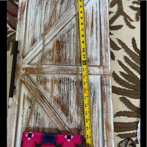 TRINA TURK pink flower chain wallet - Picture 10 of 11